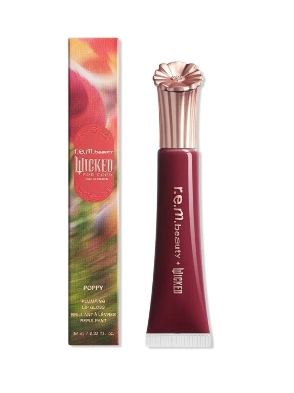 SALE🔥r.e.m. Beauty Wicked For Good Poppy Plumping Lip Gloss in Plum Petals